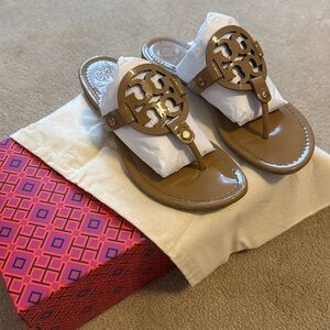 Tory Burch Miller Sandal with box/dustbag